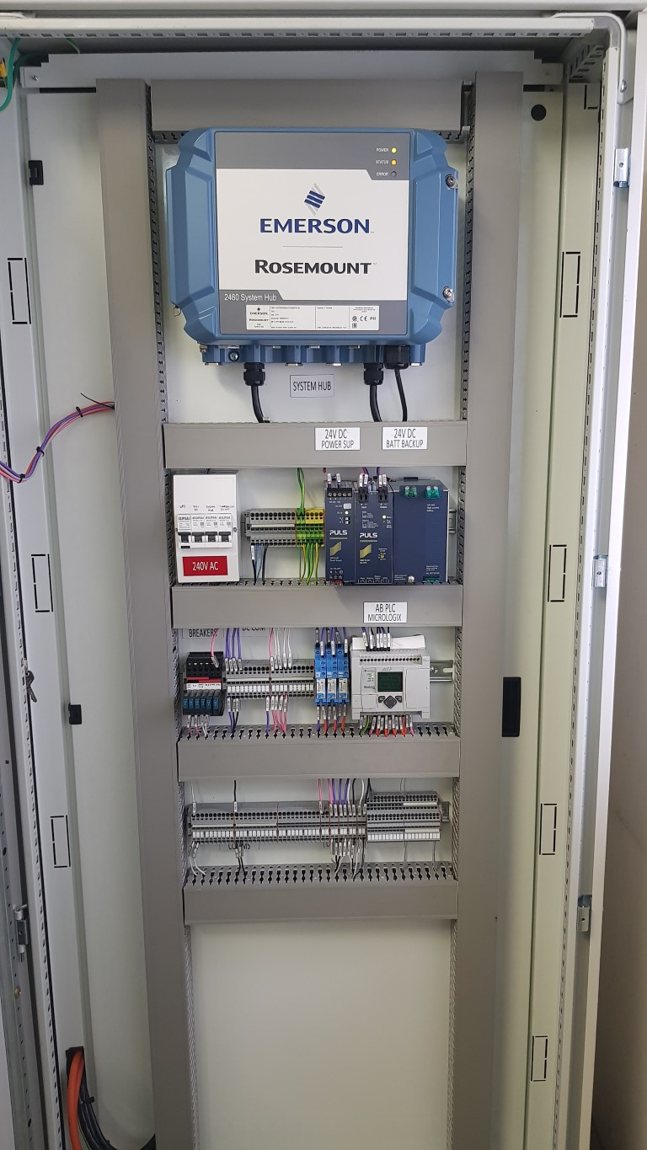 Tank gauging control enclosure
