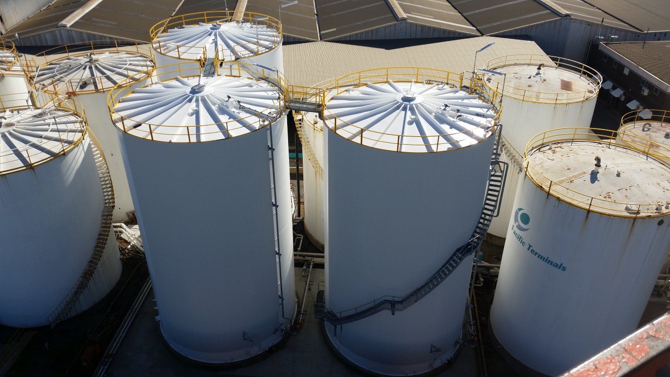 Bulk storage tank farm