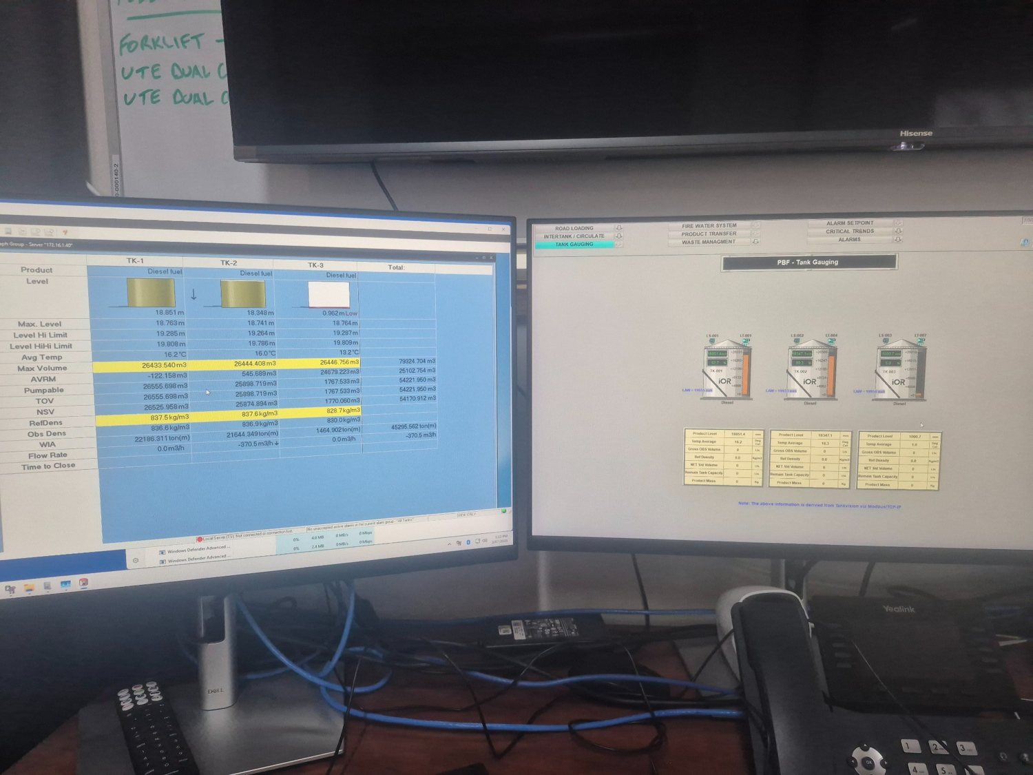 Tank inventory and SCADA integration